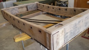 Lacados barnizados restauracion futbolin antes