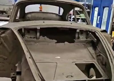 Arenado de Porche clásico para chapa y pintura